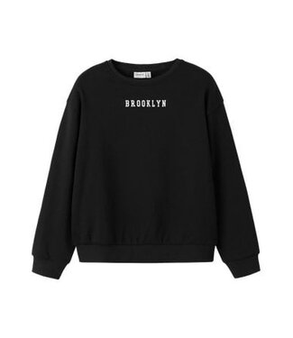 Name it winter sweater meisjes - zwart - relaxed fit - NkfNevea