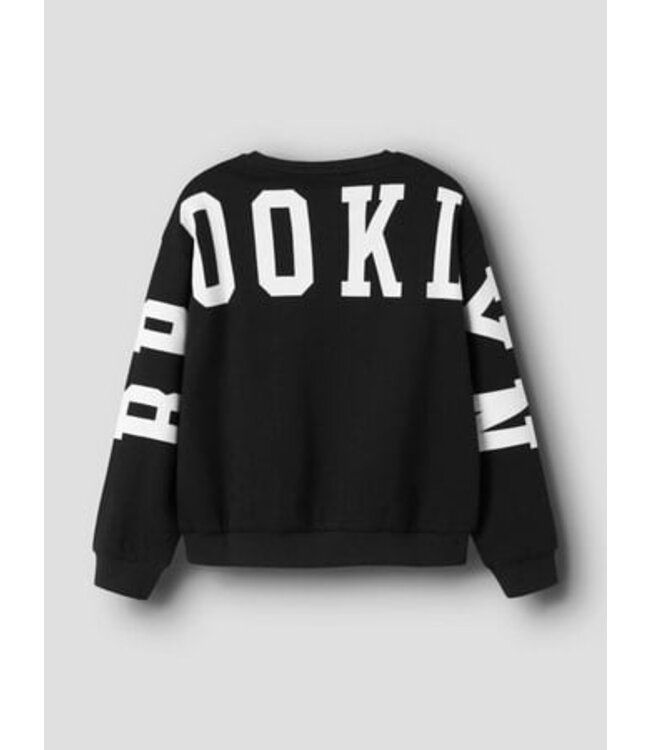 Name it winter sweater meisjes - zwart - relaxed fit - NkfNevea