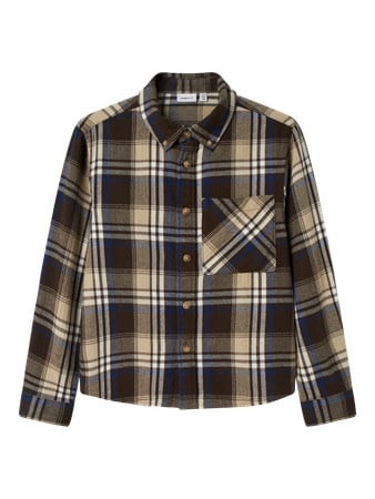 Name it winter t-shirt jongens - bruin - regular fit - NkmNoland afbeelding