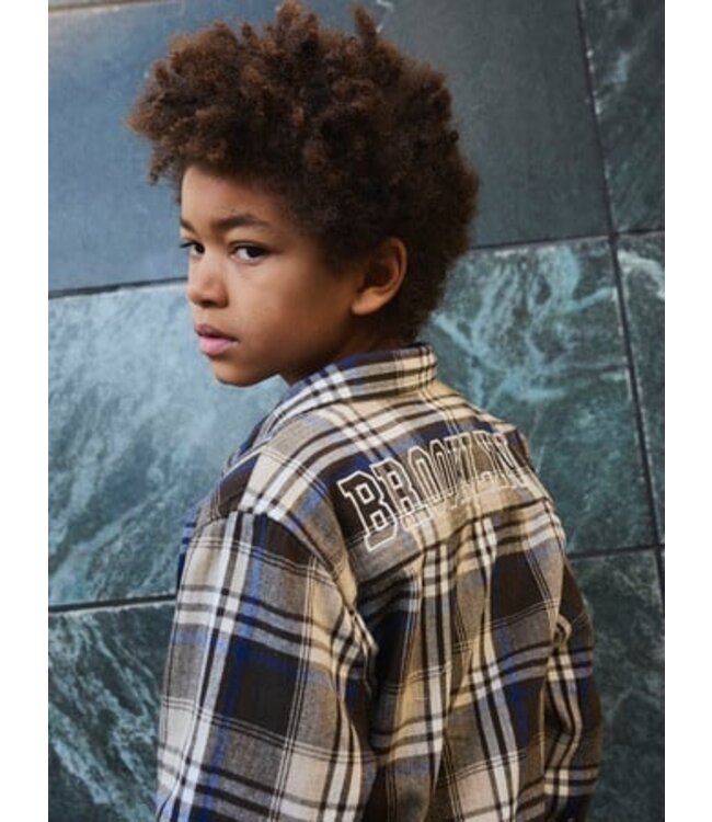 Name it winter t-shirt jongens - bruin - regular fit - NkmNoland