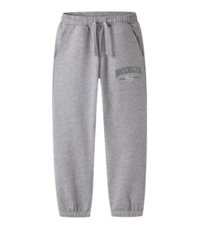 Name it winter sweat broek jongens - grijs - regular fit - NkmNewi