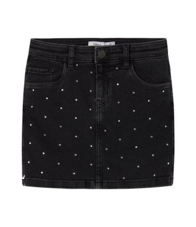 Name it winter rok meisjes - zwart - glitter steentjes -NkfNaomi