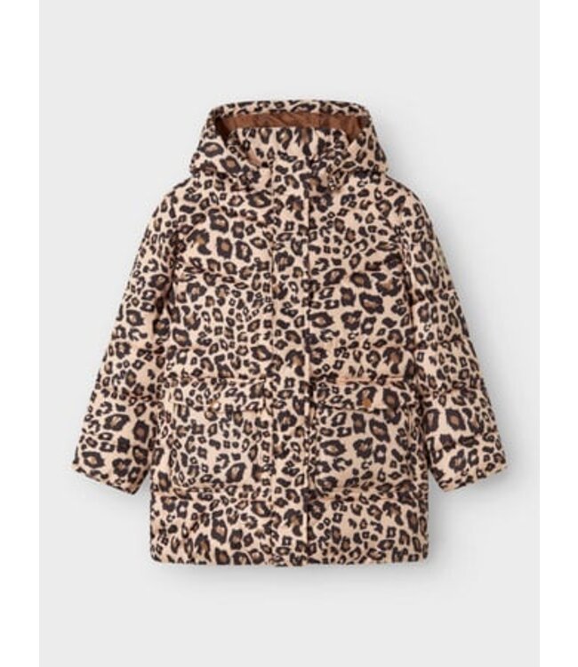 Name it winter winterjas meisjes - bruin - puffer - NkfMimosa