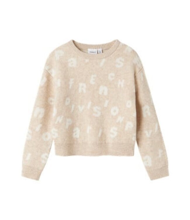 Name it winter sweater meisjes - beige - regular fit, gebreid - NkfOline