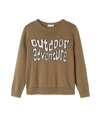 Name it winter sweater jongens - bruin - regular fit - NkmOtto