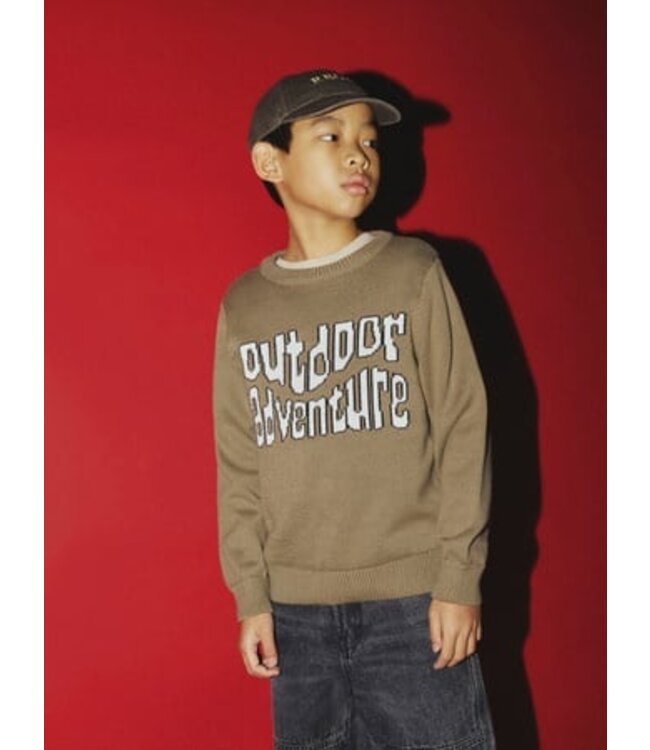 Name it winter sweater jongens - bruin - regular fit - NkmOtto