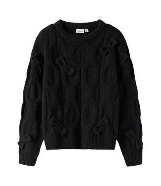 Name it winter sweater meisjes - zwart - regular fit, gebreid - NkfOlivia