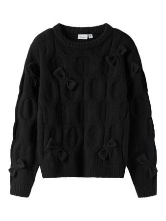 Name it winter sweater meisjes - zwart - regular fit, gebreid - NkfOlivia afbeelding