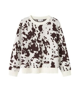 Name it winter sweater meisjes - bruin - oversize fit, gebreid - NkfOrkide