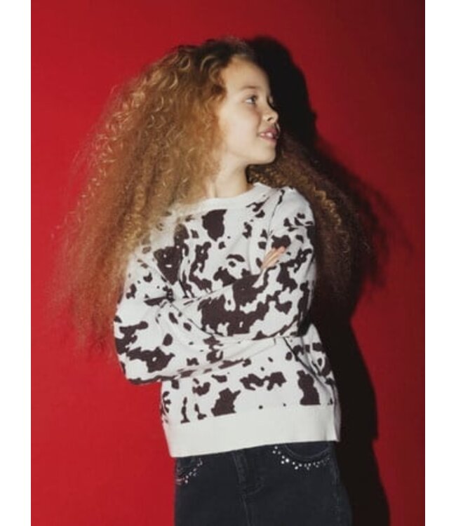 Name it winter sweater meisjes - bruin - oversize fit, gebreid - NkfOrkide