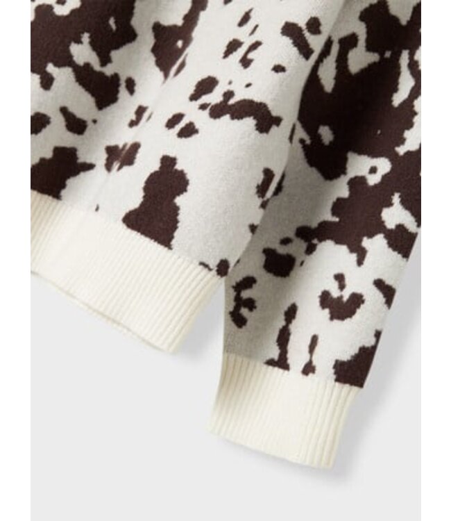 Name it winter sweater meisjes - bruin - oversize fit, gebreid - NkfOrkide