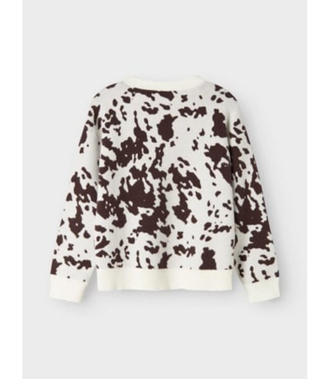 Name it winter sweater meisjes - bruin - oversize fit, gebreid - NkfOrkide