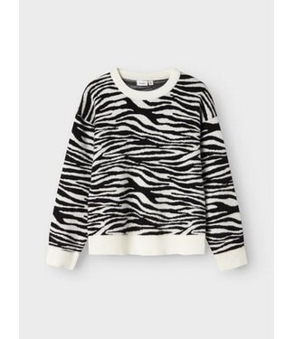 Name it winter sweater meisjes - zwart - oversize fit, gebreid - NkfOrkide