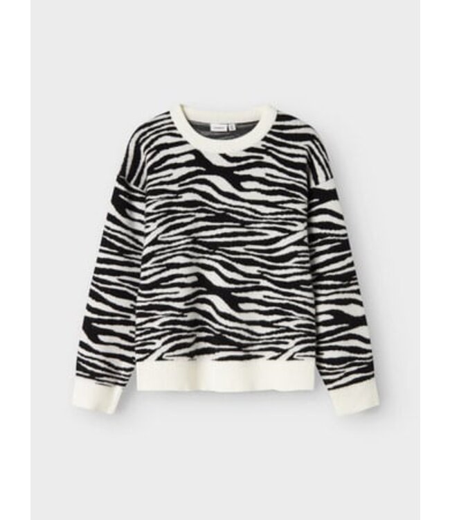 Name it winter sweater meisjes - zwart - oversize fit, gebreid - NkfOrkide