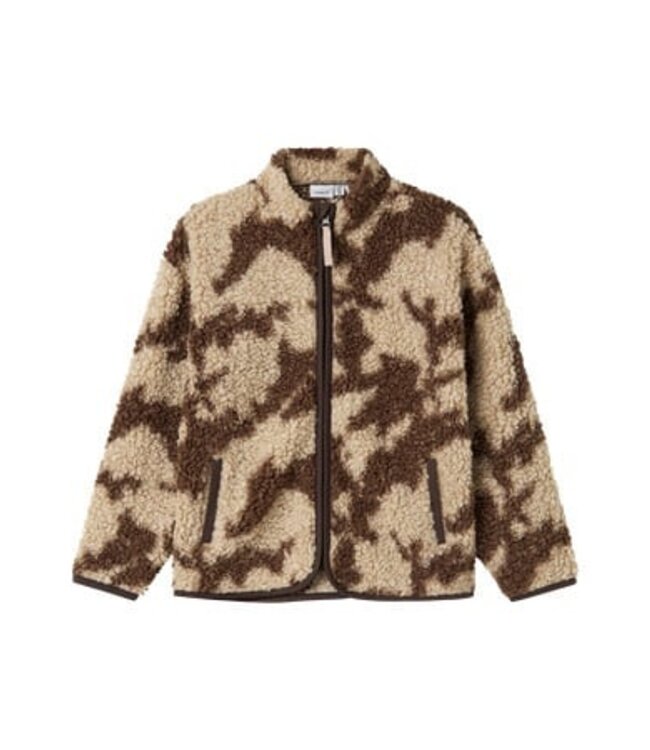 Name it winter vest jongens - bruin - regular fit, teddy - NkmOzias