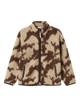 Name it winter vest jongens - bruin - regular fit, teddy - NkmOzias afbeelding