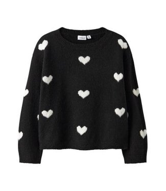Name it winter sweater meisjes - zwart - regular fit, gebreid - NkfOna