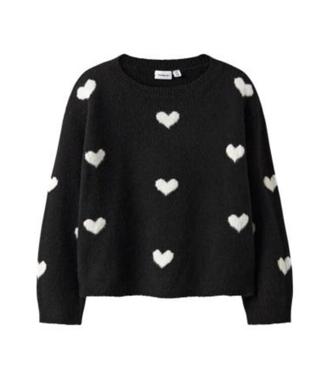 Name it winter sweater meisjes - zwart - regular fit, gebreid - NkfOna