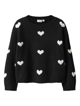 Name it winter sweater meisjes - zwart - regular fit, gebreid - NkfOna afbeelding