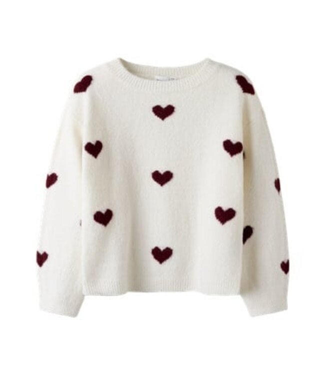 Name it winter sweater meisjes - wit - regular fit, gebreid - NkfOna