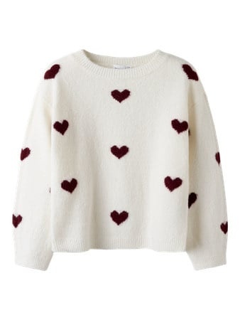 Name it winter sweater meisjes - wit - regular fit, gebreid - NkfOna afbeelding