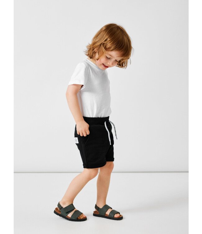 Name it zomer short jongens - zwart  - NkmHonk