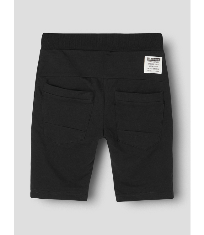 Name it zomer short jongens - zwart  - NkmHonk