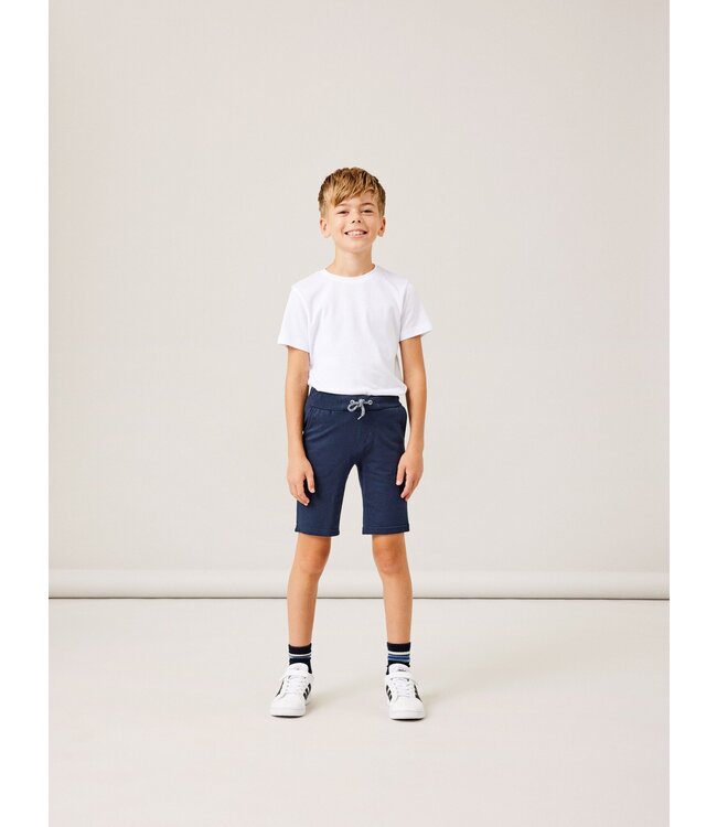 Name it zomer shorts jongens - donker blauw - lang - NkmHonk