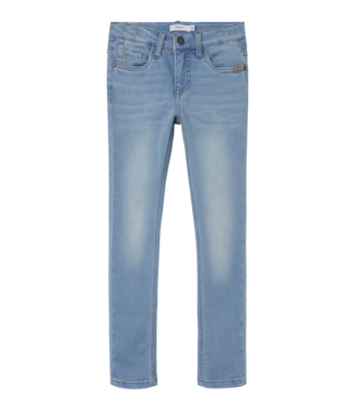 Name it zomer jeansbroek jongens - licht blauw - slim fit - NkmTheo