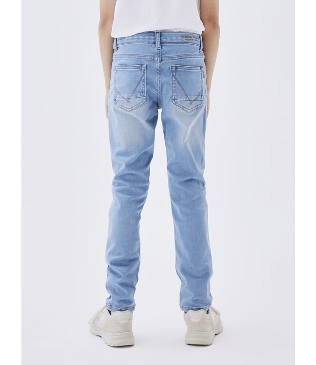 Name it zomer jeansbroek jongens - licht blauw - slim fit - NkmTheo