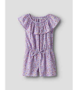 Name it zomer jumpsuit meisjes - paars - korte mouw - NkfVinaya