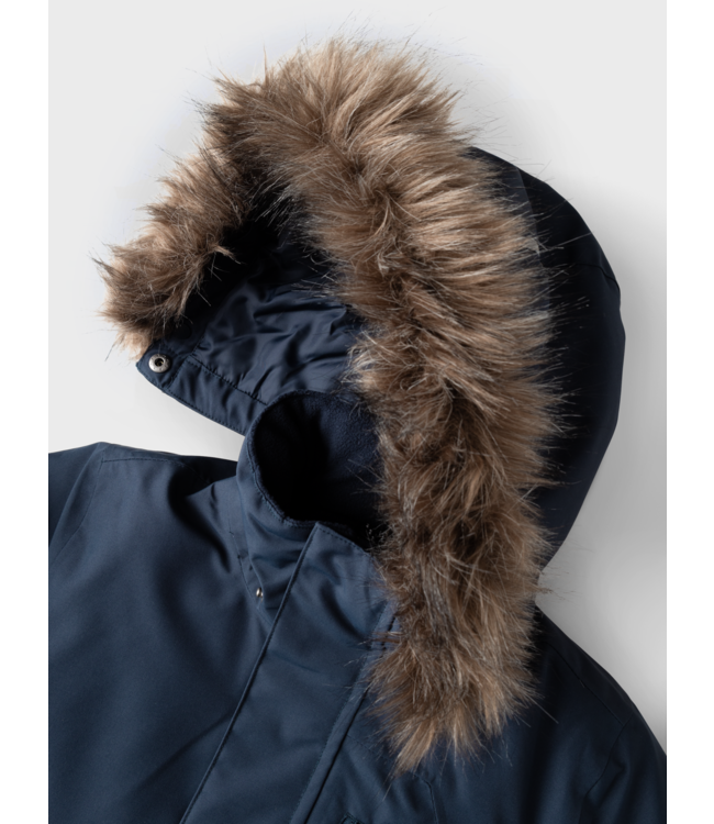 Name it winter winterjas jongens - donker blauw - NkmSnow