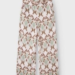 Name it zomer broek meisjes - wide fit - print beige - Nkfhamsa afbeelding