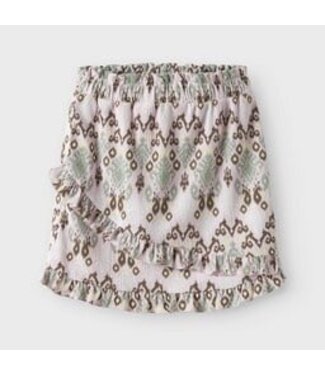 Name it zomer rok meisjes - print beige - Nkfhamsa