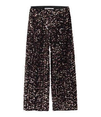 Name it winter broek meisjes - bruin - wide, straight fit - NkfRunica