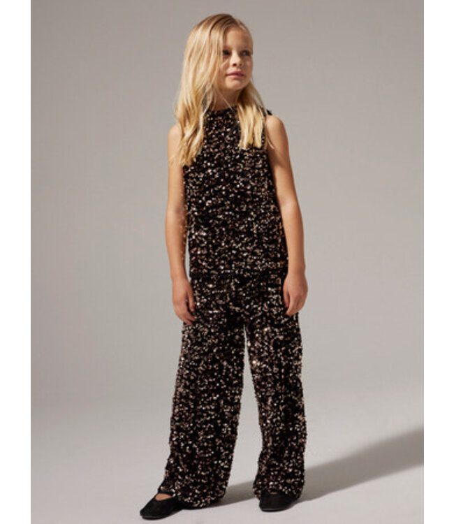 Name it winter broek meisjes - bruin - wide, straight fit - NkfRunica