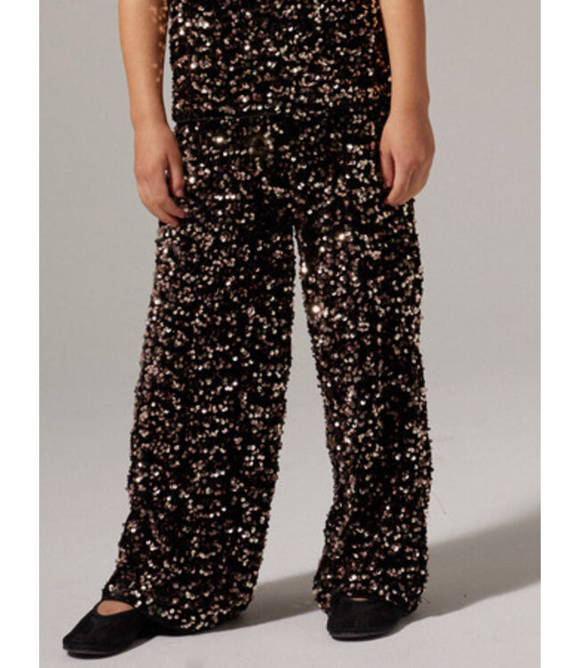 Name it winter broek meisjes - bruin - wide, straight fit - NkfRunica