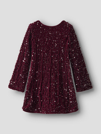 Name it winter jurk meisjes - paars - regular fit - NkfRusitta afbeelding