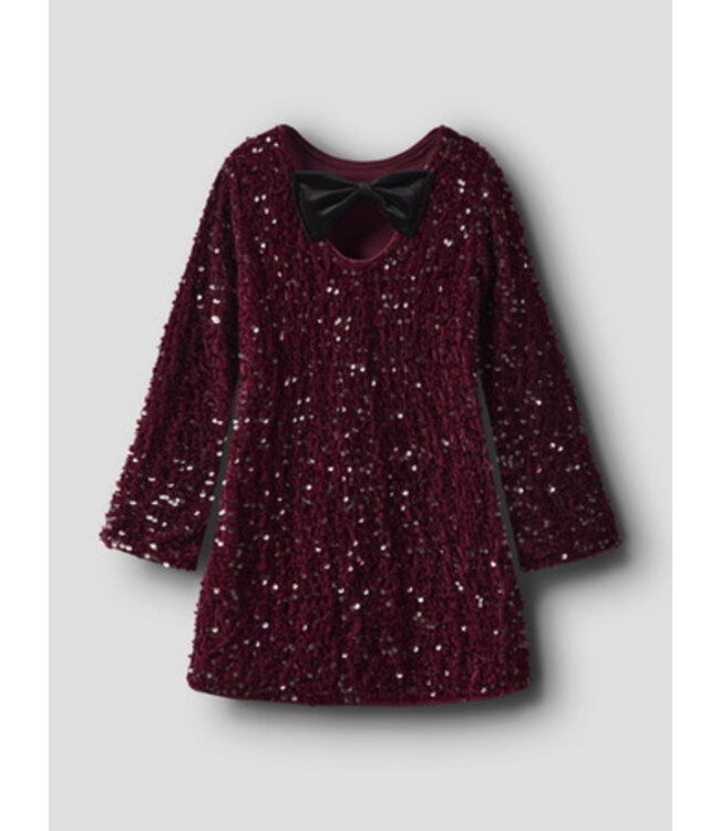 Name it winter jurk meisjes - paars - regular fit - NkfRusitta