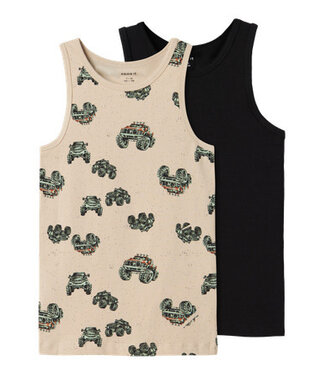 Name it winter ondergoed jongens - wit - 2p top - NkmTank