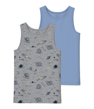 Name it winter ondergoed jongens - grijs - 2p top - NkmTank