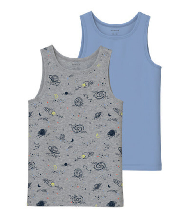 Name it winter ondergoed jongens - grijs - 2p top - NkmTank