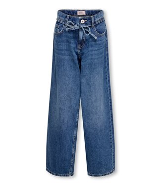 Kids ONLY winter jeansbroek meisjes - blauw - KogGianna - balloon fit