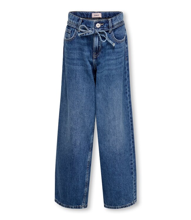 Kids ONLY winter jeansbroek meisjes - blauw - KogGianna - balloon fit