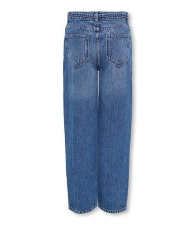 Kids ONLY winter jeansbroek meisjes - blauw - KogGianna - balloon fit