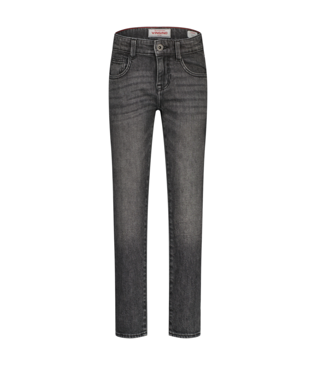 Vingino winter jeansbroek jongens - donker grijs - Darron - slim fit
