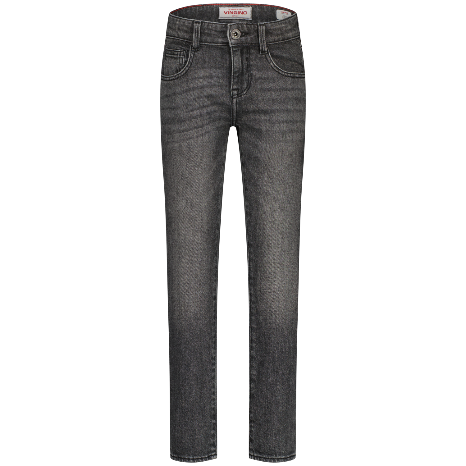 Vingino winter jeansbroek jongens - donker grijs - Darron - slim fit afbeelding