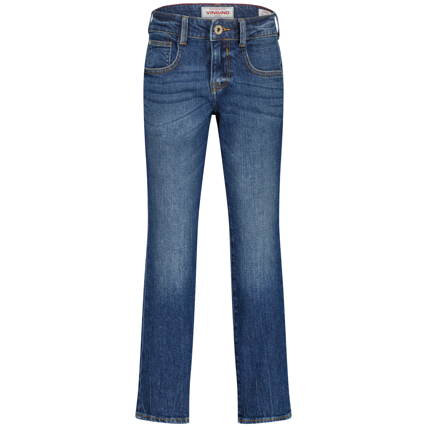Vingino winter jeansbroek jongens - blauw - Brent - regular fit afbeelding