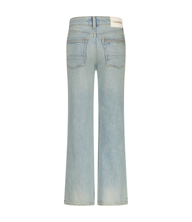 Vingino winter jeansbroek meisjes - blauw - Carey - straight flare fit