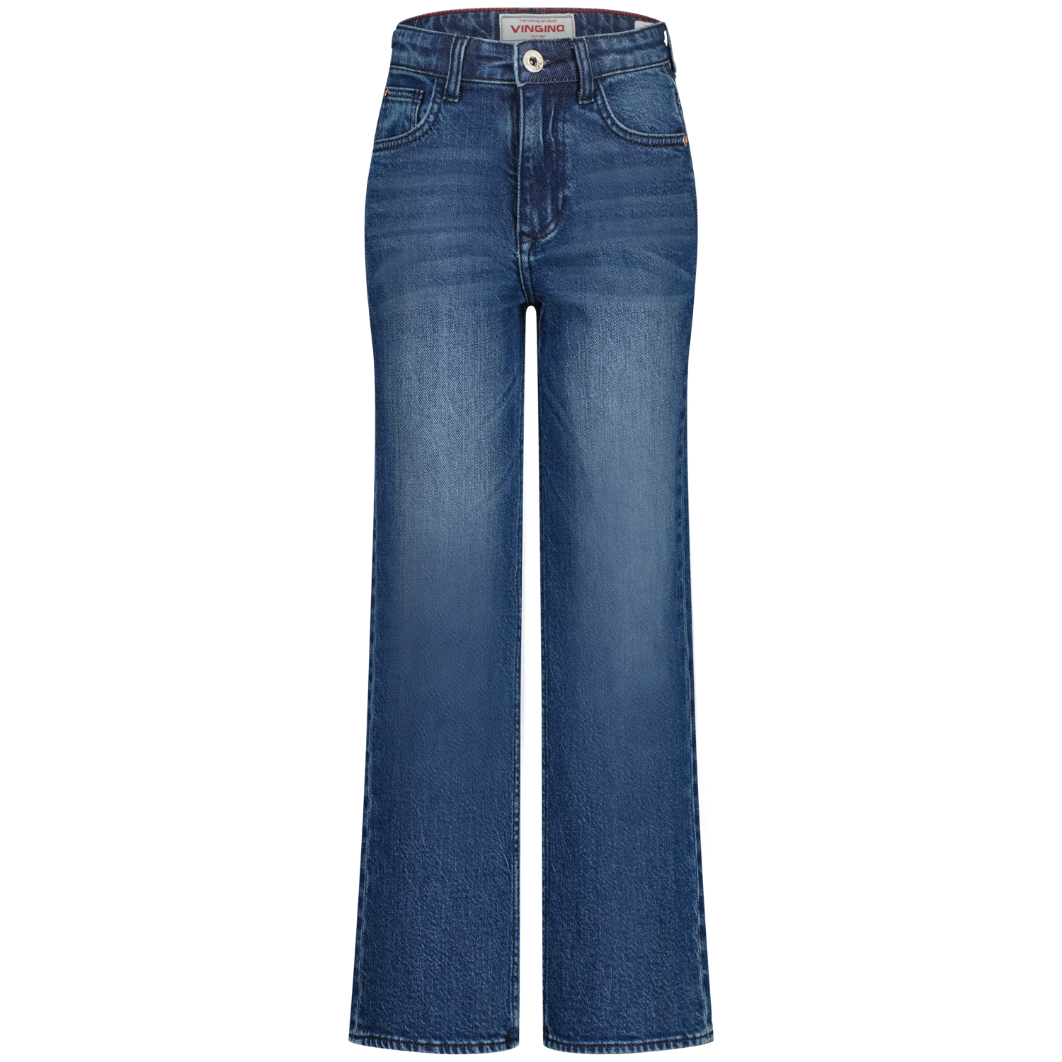 Vingino winter jeansbroek meisjes - donker blauw - Cecile - wide leg fit afbeelding